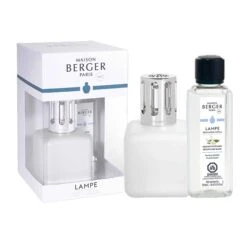 Coffret Lampe Aromatique Glaçon Blanc Avec Parfum, Délicat Musc Blanc