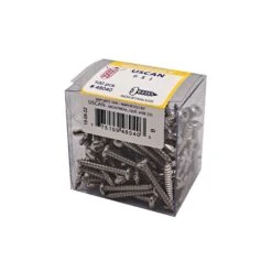 Vis En Acier Inoxydable à Tête Ronde Pour Métal, #6 X 1" (100 Unités)