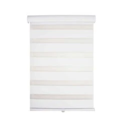 Store Sans Cordon En Polyester Blanc, 52" X 84"