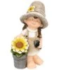 Figurine De Fillette MGO Pour Le Jardin, 18"