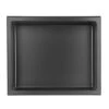 Niche De Douche Murale Layla En Acier Inoxydable Noir Mat, 12" X 14"