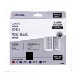 Moustiquaire En Fibre De Verre Invisible De 36'' X 84'', Noire