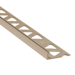 Bordure De Carrelage Plate Titane Satiné, 5/16" X 8'