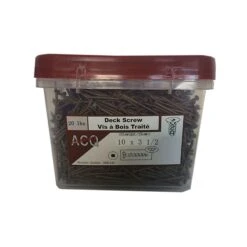 Vis à Bois Traité Brune, #10 x 3-1/2" (chaudière De 20 lb)