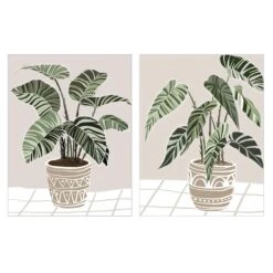 Canevas Avec Image De Plante, 21" X 27" (choix Entre 2 Modèles)