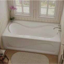 Bain Cocoon 6030 IFS En Acrylique Blanc Avec Drain à Droite, 59-3/4'' X 30'' X 21''