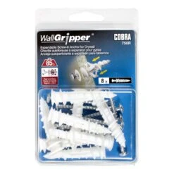 COBRA Cheville Autoforeuse à Expansion Pour Le Gypse WallGripper De #8 x 2-1/4", 8 unités