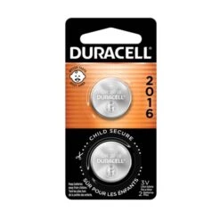 Duracell Pile Bouton Au Lithium De 3 V CR 2016, 2 Unités