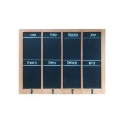 Calendrier Hebdomadaire Français Avec Crochets