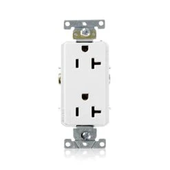 Prise Double Decora Plus De 20 A / 125 V à Usage Robuste, Blanc