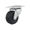 Roulette Industrielle Pivotante En Caoutchouc à Usage Général, 2'', Noir