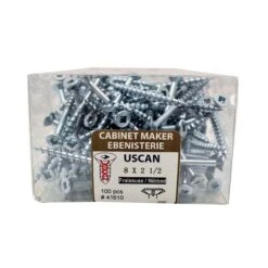 Vis à Particule Auto-fraiseuse Plaquée Zinc, #8 x 2-1/2" (100 Unités)