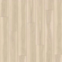 Plancher De Vinyle SPC Chêne Beagle Beige De 4,5 Mm, 5'' X 48''