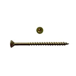 Vis De Construction à Tête Carrée En Zinc Jaune #8 X 3", 250 Unités