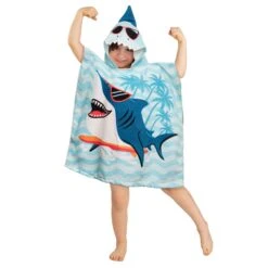 Serviette à Capuchon Pour Enfants, 23,5'' X 47'' (requin)