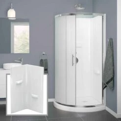 Murs De Douche Himalia En Acrylique, 38"