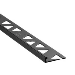 Bordure De Carrelage Plate Noir, 1/4" X 8'