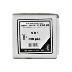 Vis à Petit Filetage Pour Cloisons Sèches, #6 X 1" (500 Unités)