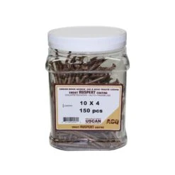 Vis à Bois Traité Brune, #10 X 4" (pot De 150 Unités)