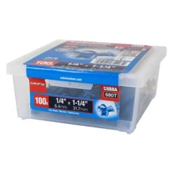 Vis à Béton à Tête Hexagonale CobraTap De 1/4" X 1-1/4", 100 Unités