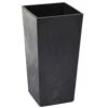Jardinière Finezja Noir Béton, 14 X 14'' X 27''