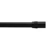 Tringle à Rideaux Extensible Avec Embouts Cylindriques, Noir (66" à 120")