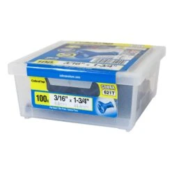 Vis à Béton à Tête Plate CobraTap De 3/16" X 1-3/4", 100 Unités