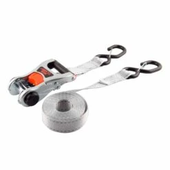 Courroie à Cliquet Avec Mécanisme De Retenue De 2 000 Lb Et Crochets De Sécurité, 1,25' X 12' (emballage De 2 Unités)