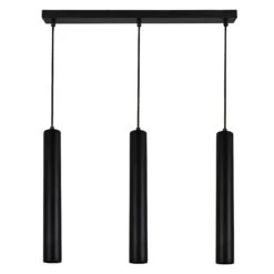 Luminaire Suspendu à 3 Lumières Genesis, Noir
