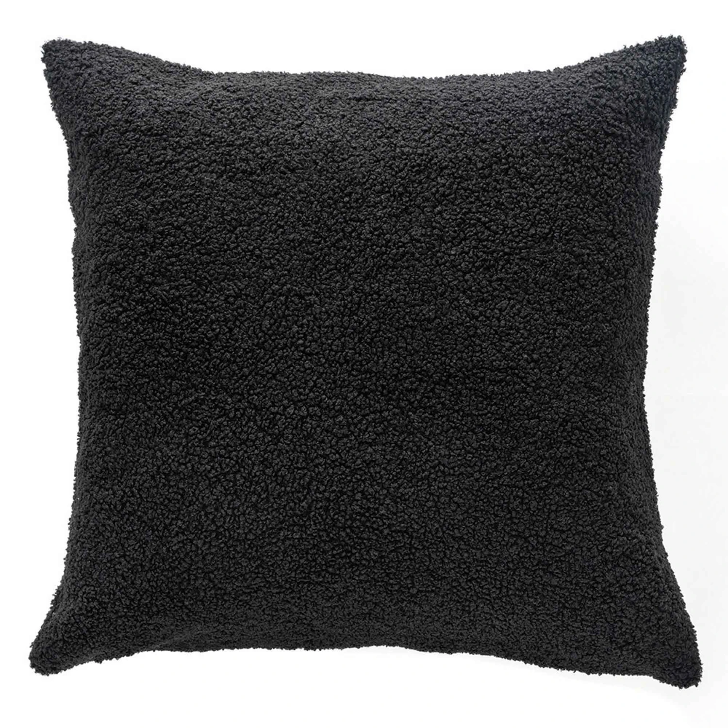 Coussin Européen En Pluche Noire, 25'' X 25'' 3 Coussin Européen En Pluche Noire, 25'' X 25''