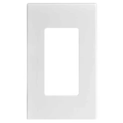 Plaque Murale Decora Sans Vis Pour 1 dispositif, Blanc