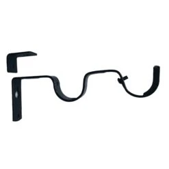 Supports Doubles Pour Tringles à Rideaux, 5/8'' à 3/4'' (noir)