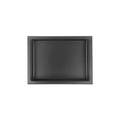 Niche De Douche Murale Layla En Acier Inoxydable Noir Mat, 12'' X 16''