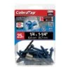 Vis à Béton à Tête Hexagonale CobraTap De 1/4" X 1-1/4", 25 Unités
