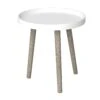 Table D'appoint Ronde, 15'' X 17'' (blanc Et Naturel) -GAGNON Quincaillerie 97b5e507274862ae8b5262f884b694c647708106 66222152 001
