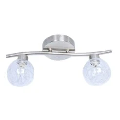 Rail D'éclairage Oscar à 2 Lumières Au Fini Chrome, 14,17" X 6,2"