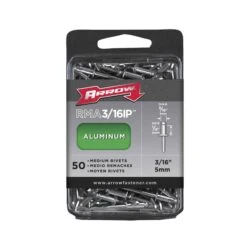 Arrow Rivet Moyen 3/16" En Aluminium, 50 Unités