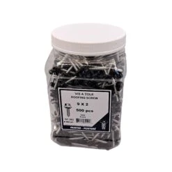 Vis à Tôle à Tête De Couleur Noire, #9 X 2" (500 Unités)