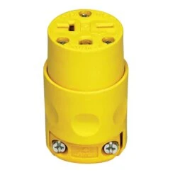 Fiche à 2 Pôles Et 3 Fils En Jaune, 20 A / 250 V