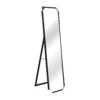 Miroir Long Avec Cadre De Couleur Noire Et Chevalet, 15,75" X 63"