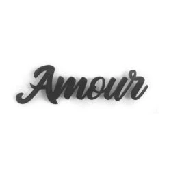 Plaque Murale Avec Inscription Du Mot «Amour», 11,5" X 3,5"
