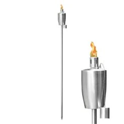 Torche à Huile D'extérieur En Acier Inoxydable