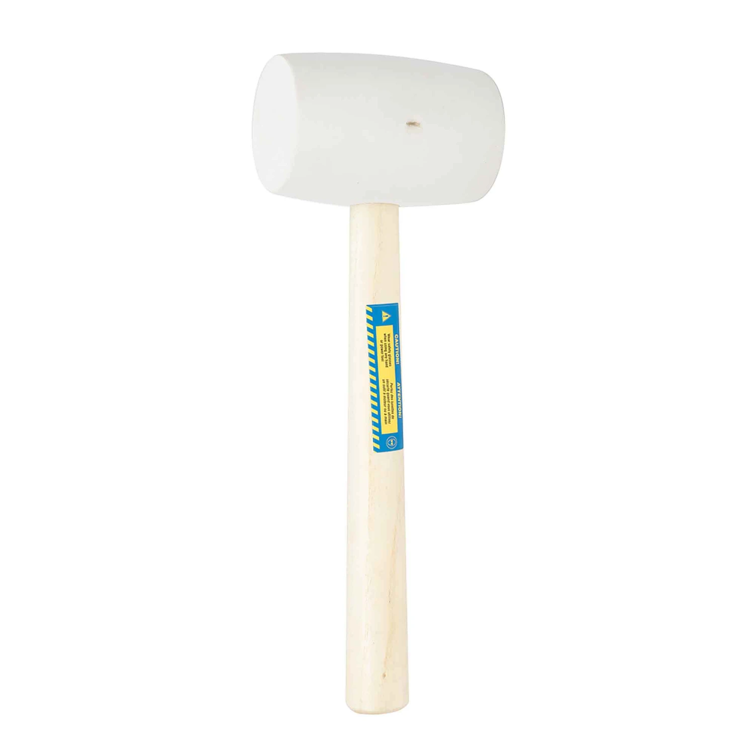 Maillet En Caoutchouc Blanc Avec Manche En Bois, 32 oz 3 Maillet En Caoutchouc Blanc Avec Manche En Bois, 32 oz