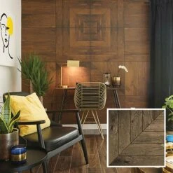 Panneau Mural Décoratif MURdesign Hambourg, 24'' X 48'' (4 Panneaux)