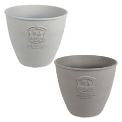 Pot Rond D'apparence Antique, 10,4'' (choix Entre 2 Couleurs)