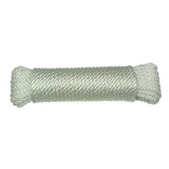 Corde En Nylon à 3 Brins De 1/4'', Blanche - 100'