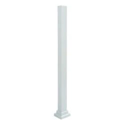 Poteau De Descente En Aluminium Blanc Pour Rampe De 42'' De Hauteur, 46-1/2'' X 2''
