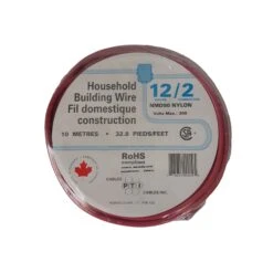 Fil Domestique De Construction NMD90 12/2 En Rouge, 10 M