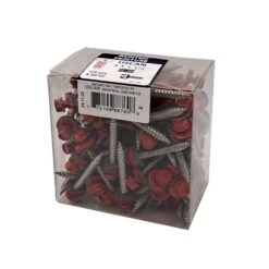 Vis à Tôle à Tête De Couleur Rouge Brillant, #9 x 1-1/2" (100 Unités)