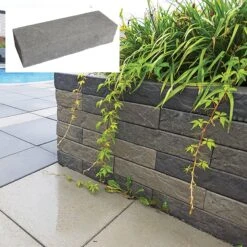 Bloc Moderno à Multi-usage, Gris Charbon Nuancé